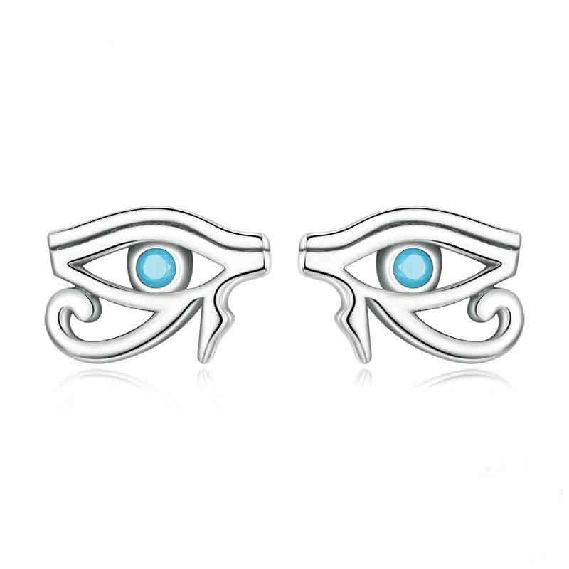 Eye of Horus Gem Stud Earrings