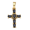 Holy Cross Pendants for Necklace with Natural Stones