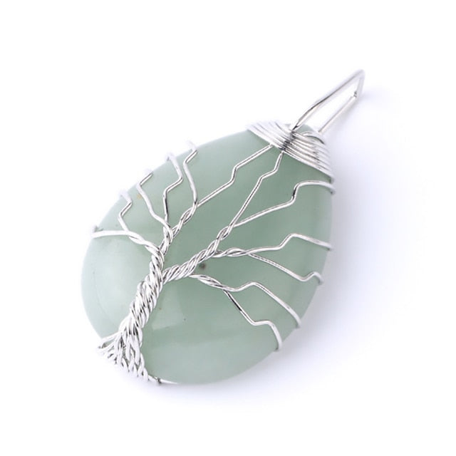 Tree of Life Crystals Necklace Pendant