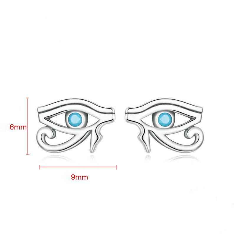 Eye of Horus Gem Stud Earrings