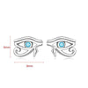 Eye of Horus Gem Stud Earrings