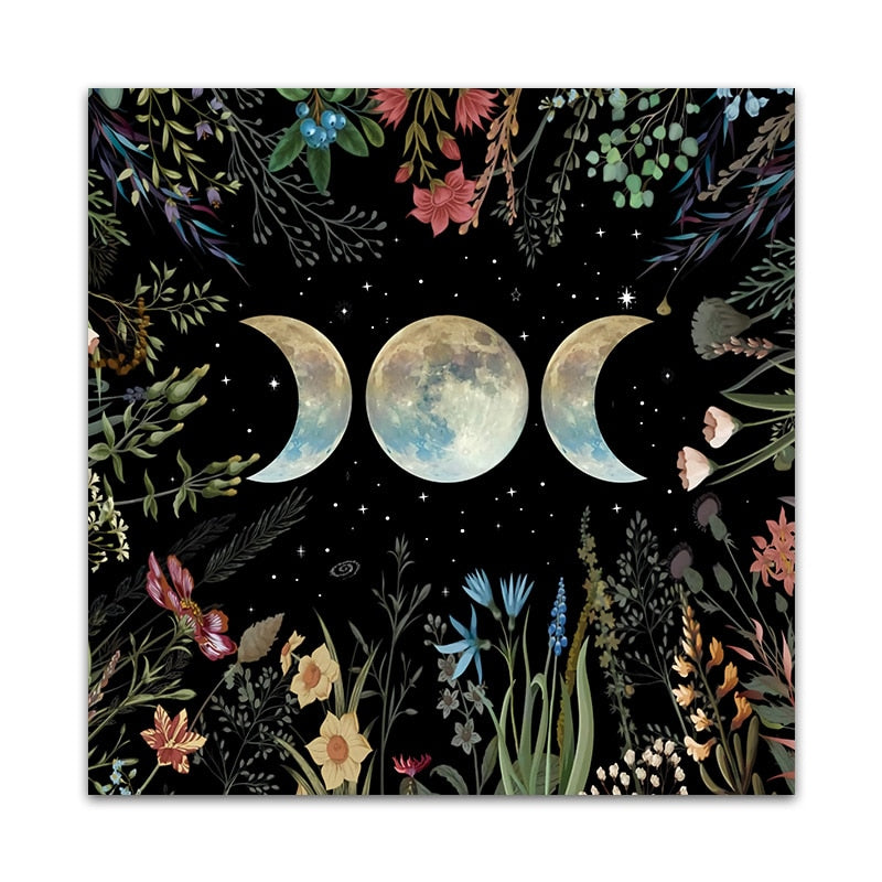 Celestial Flower Tarot & Altar Cloth