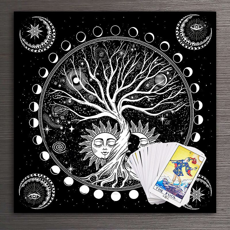 Tree if Life Celestial Tarot & Altar Cloth