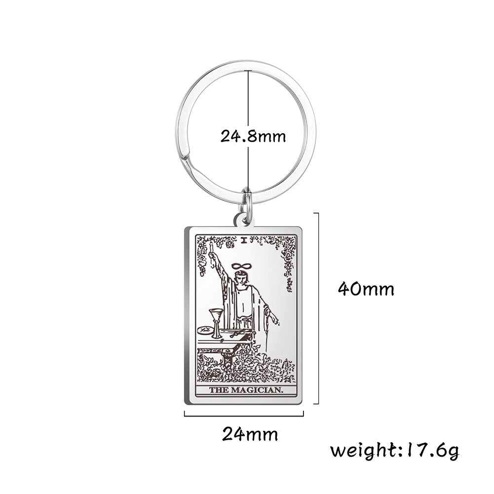 Tarot Keychain Pendant of the Major Arcana