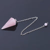 Crystal Hexagon Cone Pendulum for Divination Dowsing