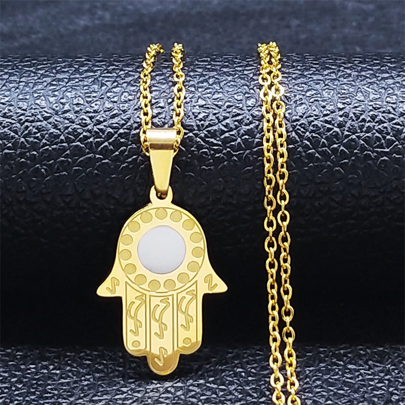 Evil Eye (Hamsa) Hand of Fatima Pendant Necklace