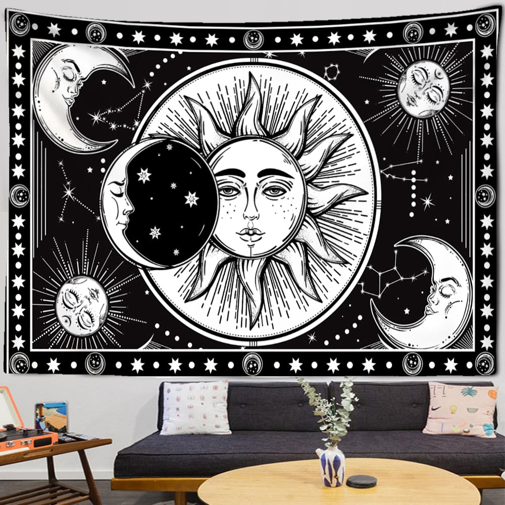 Sun & Moon Mandala Tapestry