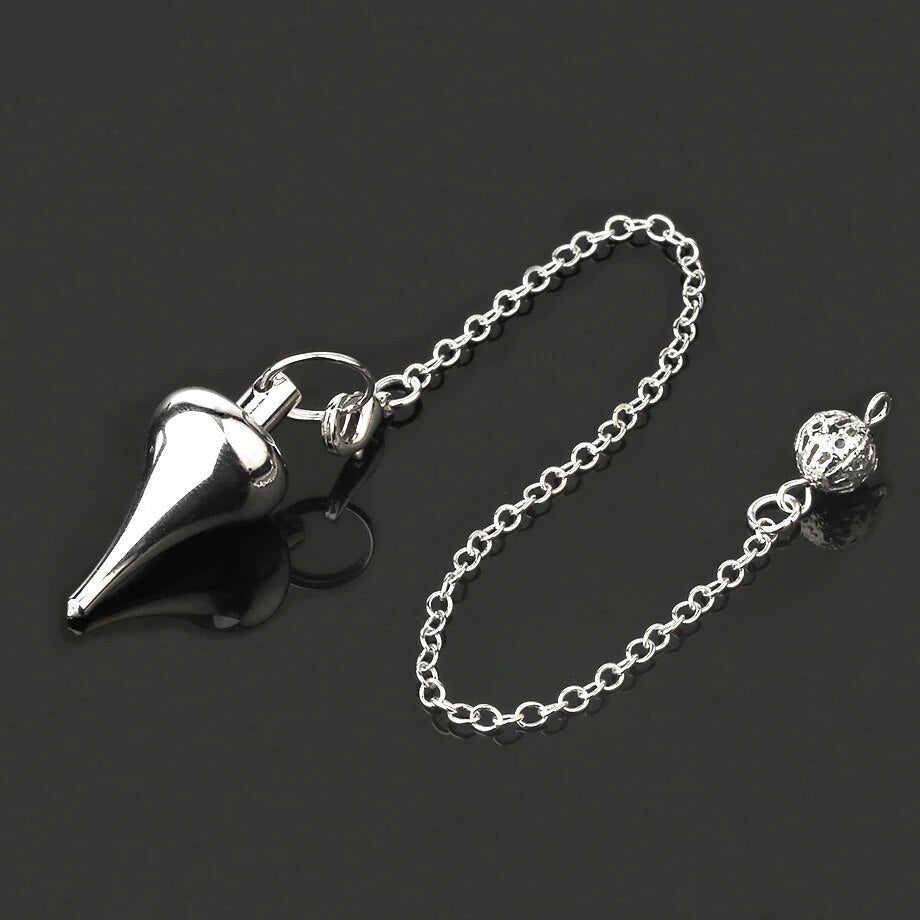 Metal Charm Reverse Drop Pendulum For Divination & Dowsing