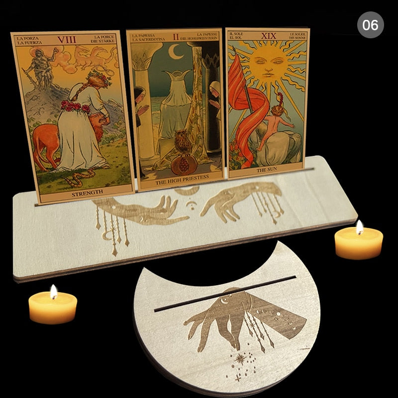 Wooden Tarot Card Stand