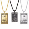 Skeleton Tarot Pendant Necklace of the Major Arcana