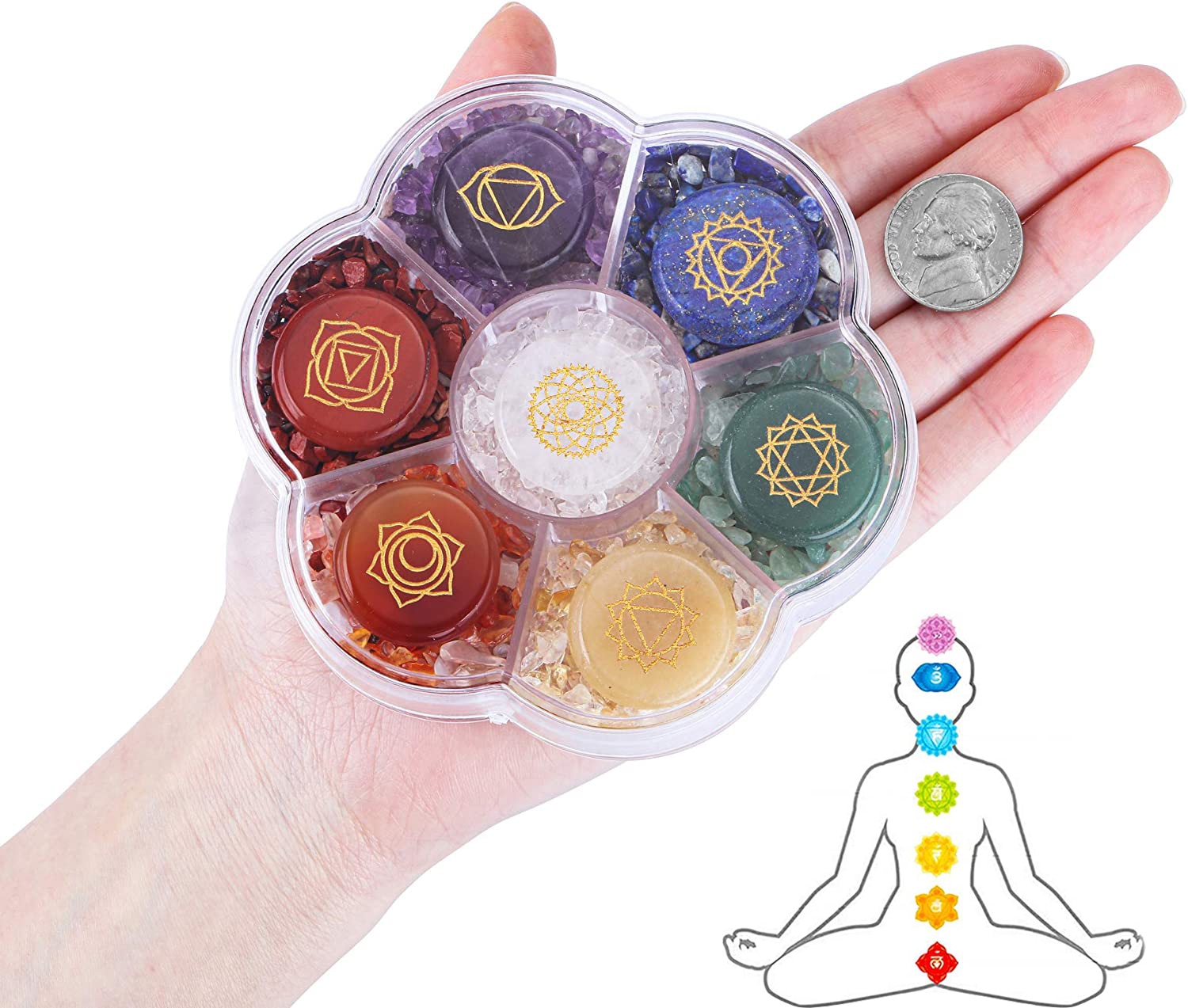 7 Chakra Reiki Healing Stones