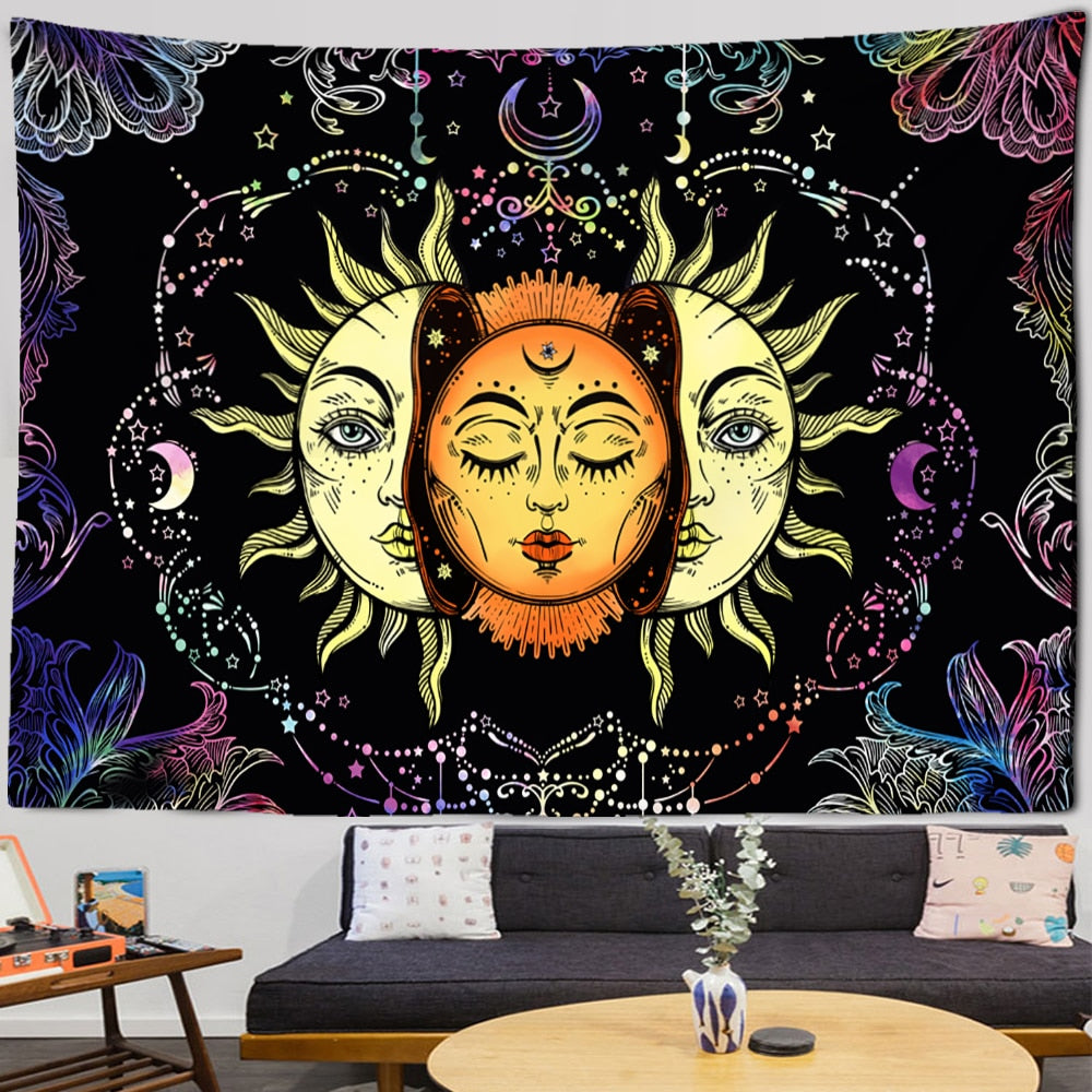 Sun & Moon Tapestry  - Color