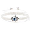 Hand of Fatima & Evil Eye Braided Bracelet for Luck & Protection