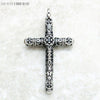 Silver Gothic Style Cross Pendant