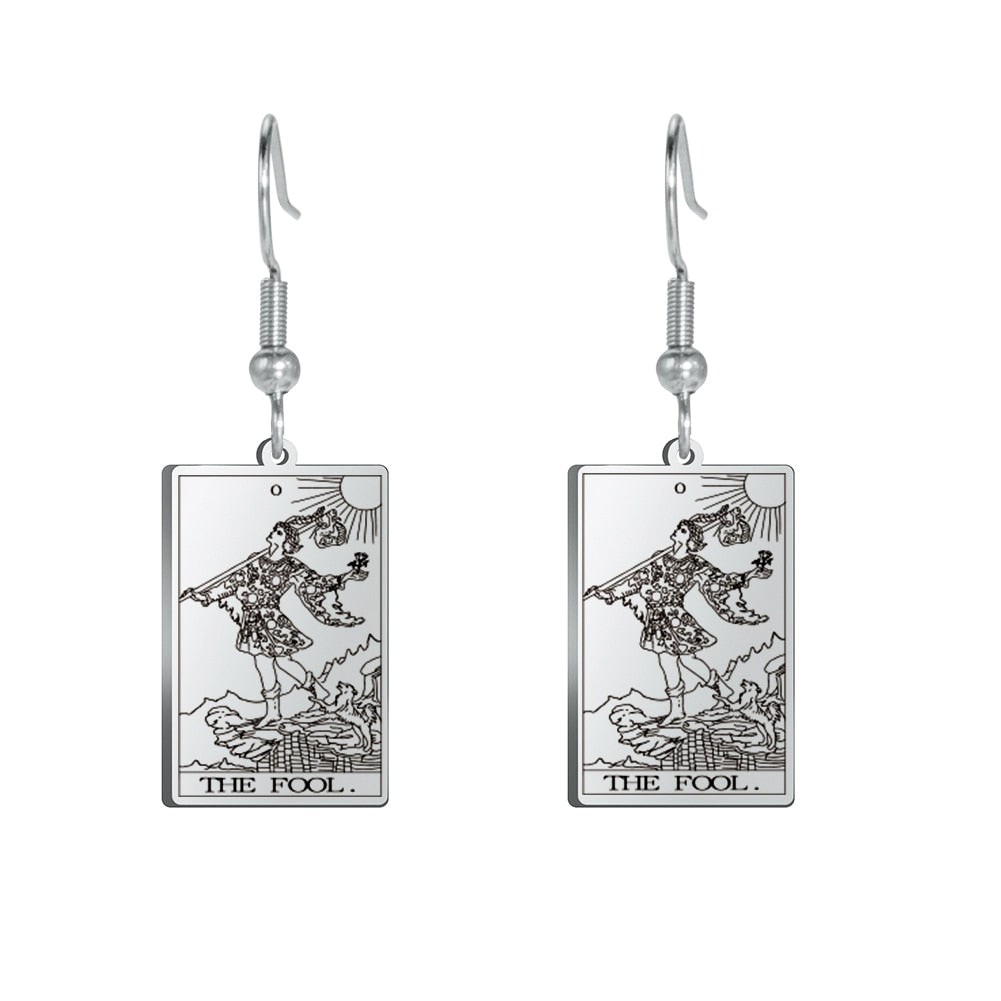 Tarot Drop Earrings of the Major Arcana