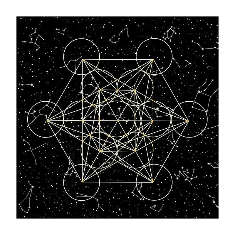 Sacred Geometry Metatron's Cube Altar Cloth