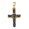 Holy Cross Pendants for Necklace with Natural Stones