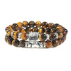 Buddha Head Bracelet Handmade from Natural Stone 2pc/set