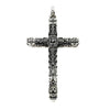 Silver Gothic Style Cross Pendant