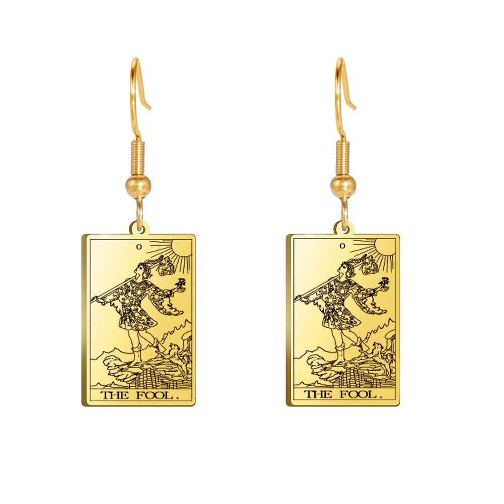 Tarot Drop Earrings of the Major Arcana