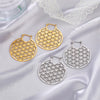 Flower of Life Hoops Earrings