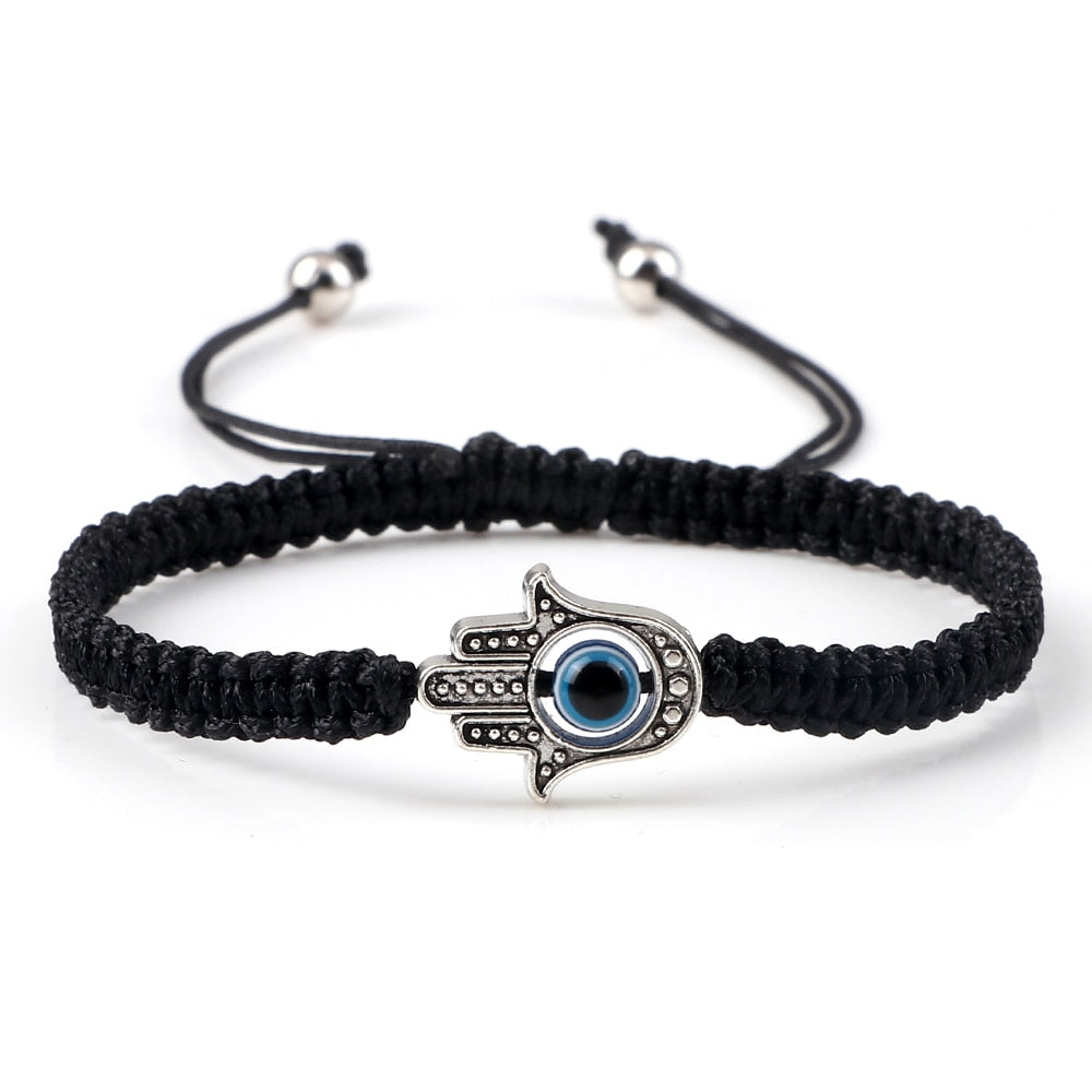 Evil Eye Braided Bracelet for Protection & Luck