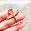 Cross of Life Ankh With Scarab Pendant