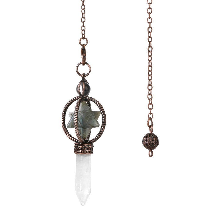 Merkaba Crystal Pendulum for Dowsing & Divination