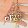 Metal Charm Reverse Drop Pendulum For Divination & Dowsing