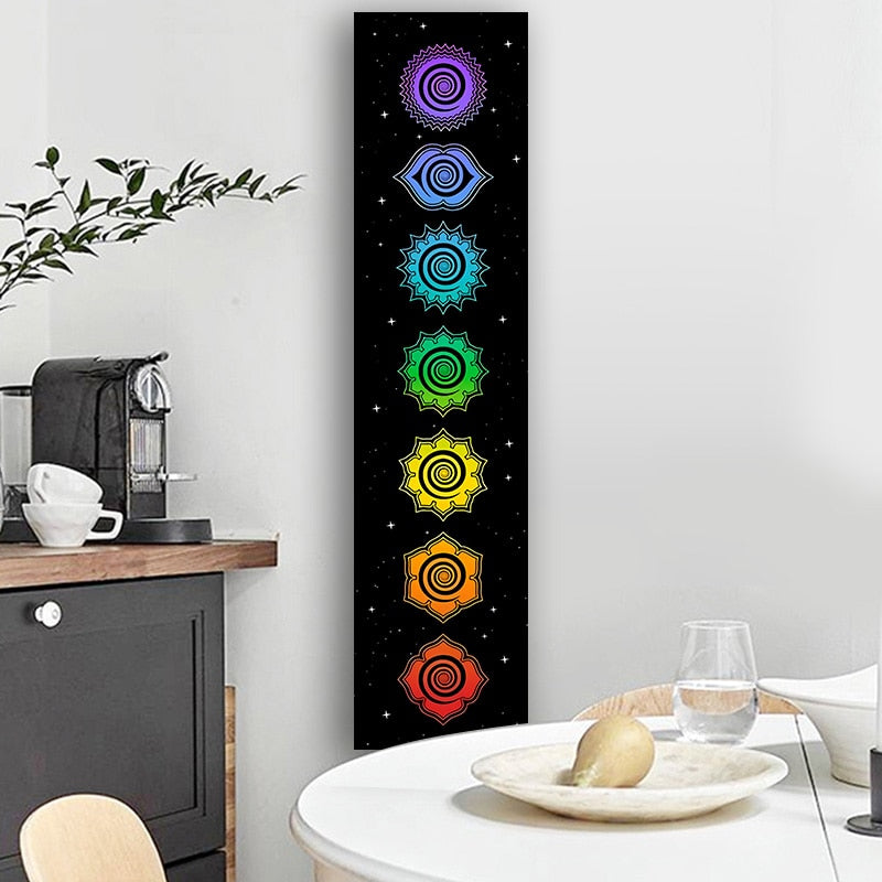 7 Chakras Tapestry Cosmic Energy Centers