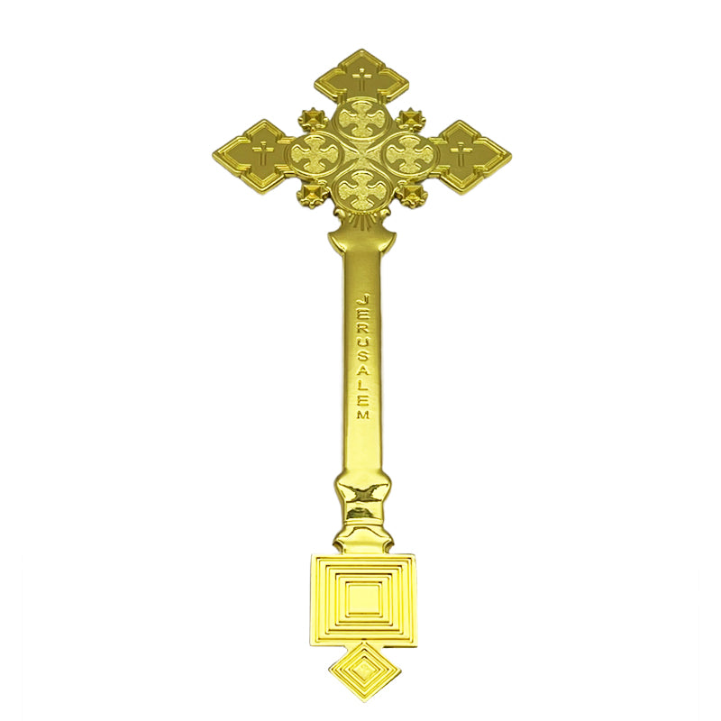 Blessing Crucifix (9 Inches in Gold & Silver)