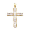 Holy Cross Pendants with Natural Stones