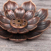 Bronze Lotus Plate Incense Holder