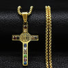 Crystal Crucifix with Saint Benedict Medal