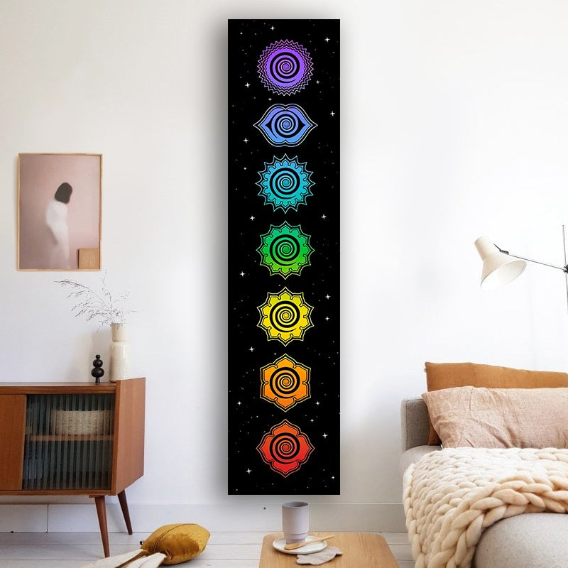 7 Chakras Tapestry Cosmic Energy Centers