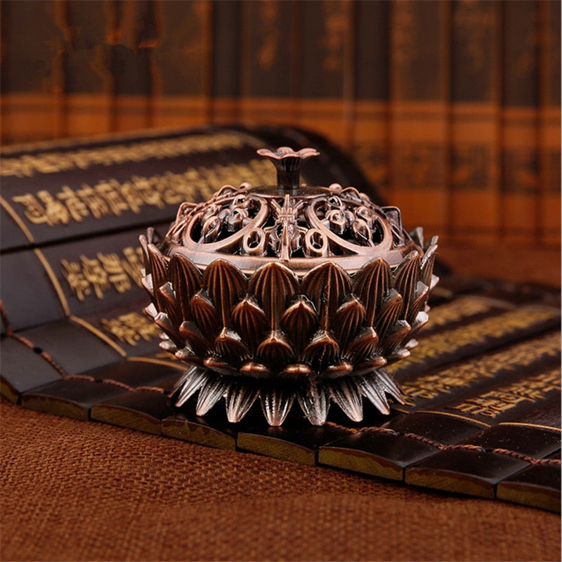 Brass Lotus Incense Holder