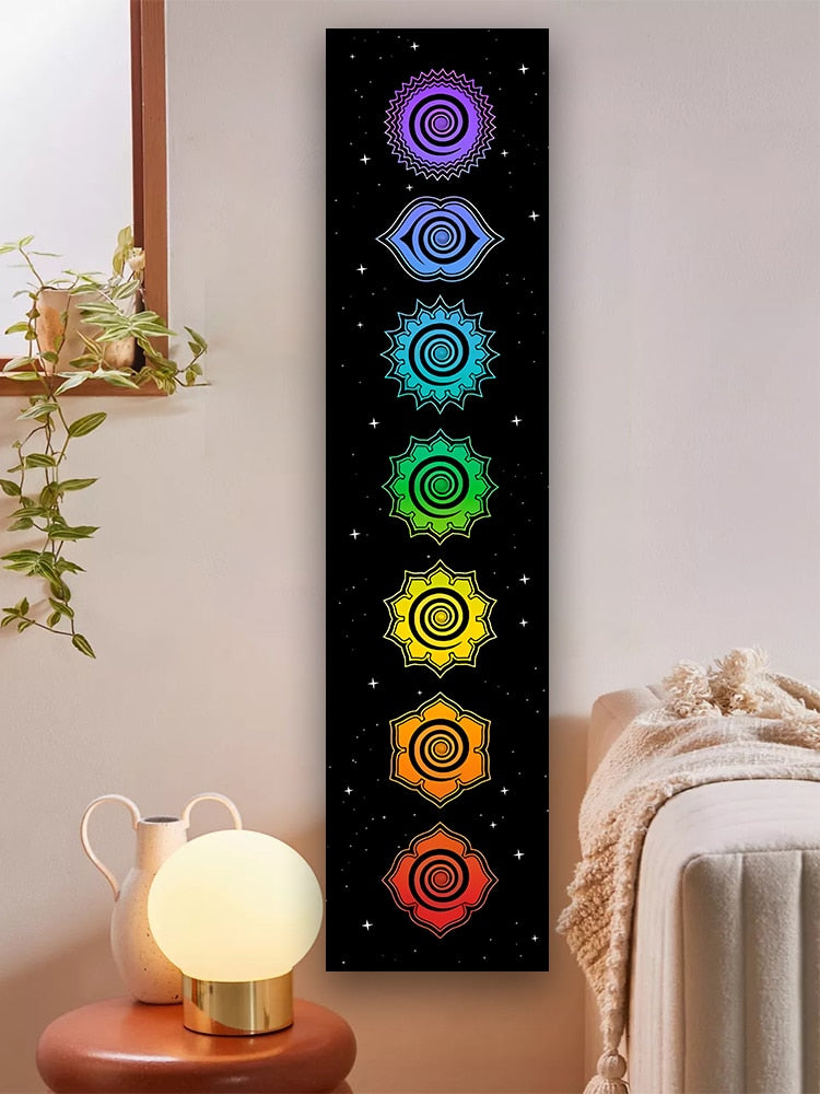 7 Chakras Tapestry Cosmic Energy Centers