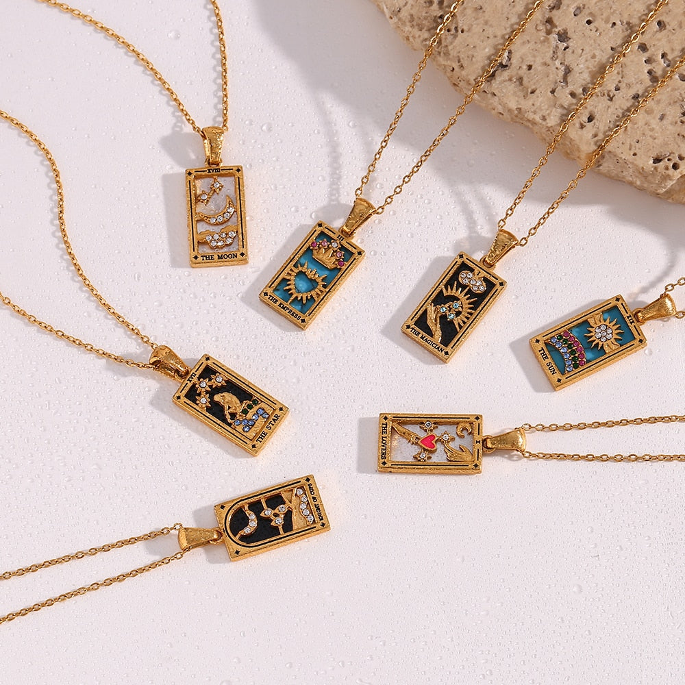 Tarot Pendant & Necklace in Color