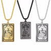 Skeleton Tarot Pendant Necklace of the Major Arcana