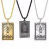 Skeleton Tarot Pendant Necklace of the Major Arcana