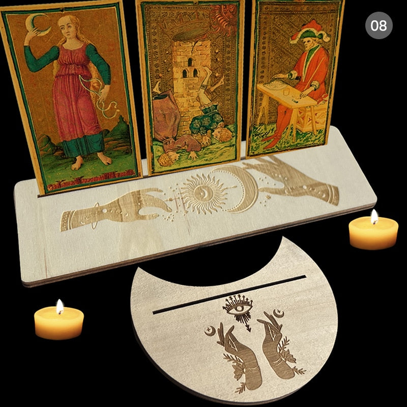 Wooden Tarot Card Stand