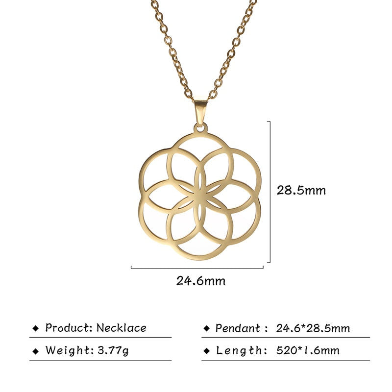 Flower of Life Pendent Necklace