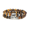 Buddha Head Bracelet Handmade from Natural Stone 2pc/set