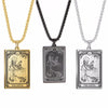 Skeleton Tarot Pendant Necklace of the Major Arcana