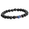 Natural Lava & Moonstone Tibetan Buddha Bracelet