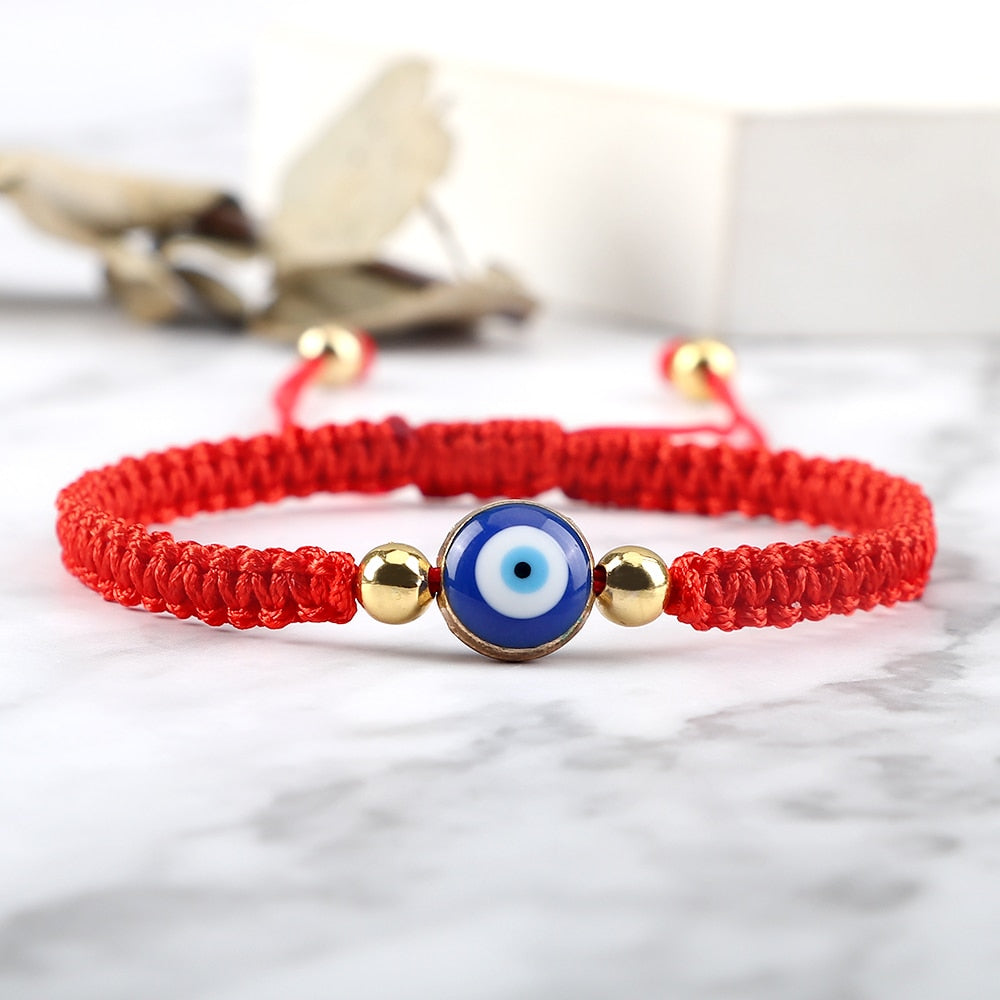 Evil Eye Braided Bracelet for Protection & Luck