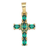 Holy Cross Pendants for Necklace with Natural Stones