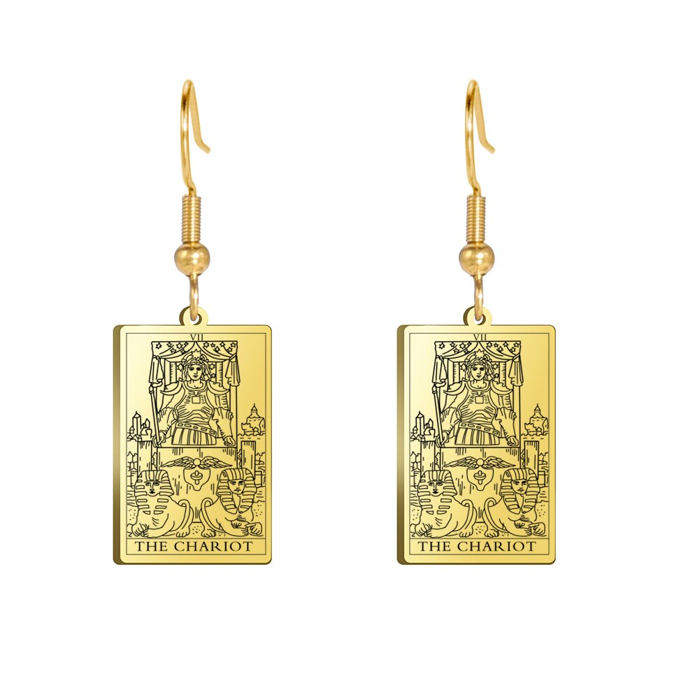 Tarot Drop Earrings of the Major Arcana