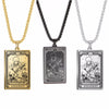 Skeleton Tarot Pendant Necklace of the Major Arcana