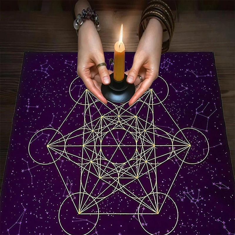 Sacred Geometry Metatron's Cube Altar Cloth